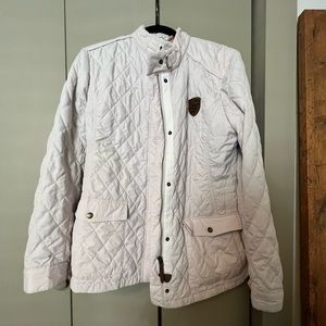 Porsche Light Pink Down Quilted Jacket